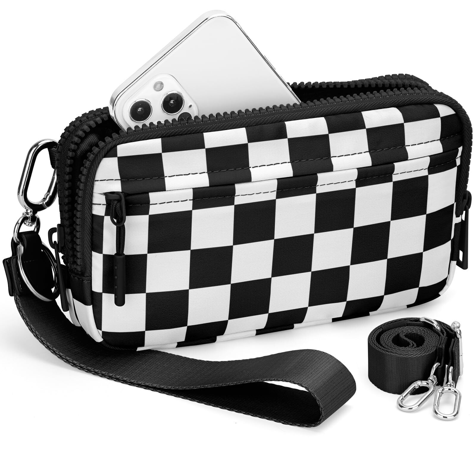 3112 Wristlet Wallets Small Crossbody Purses Travel Pouch Phone Nylon Wrist